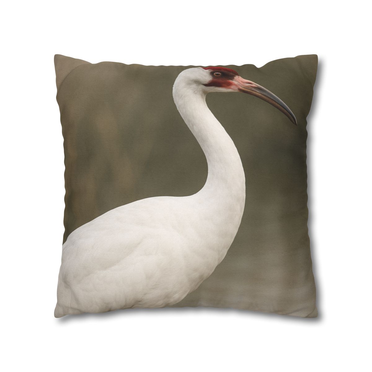 Silver Poise Whooping Crane comfortable bedding pillow covers