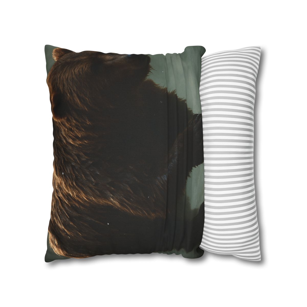 River King Grizzly Bear personalized pillow covers