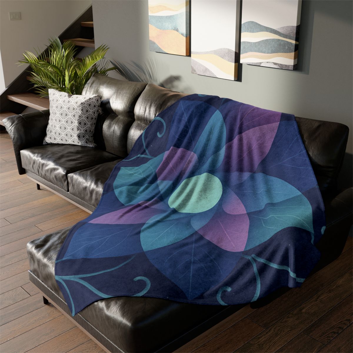 Petal Aperture Kaleidoscope personalized cozy blankets