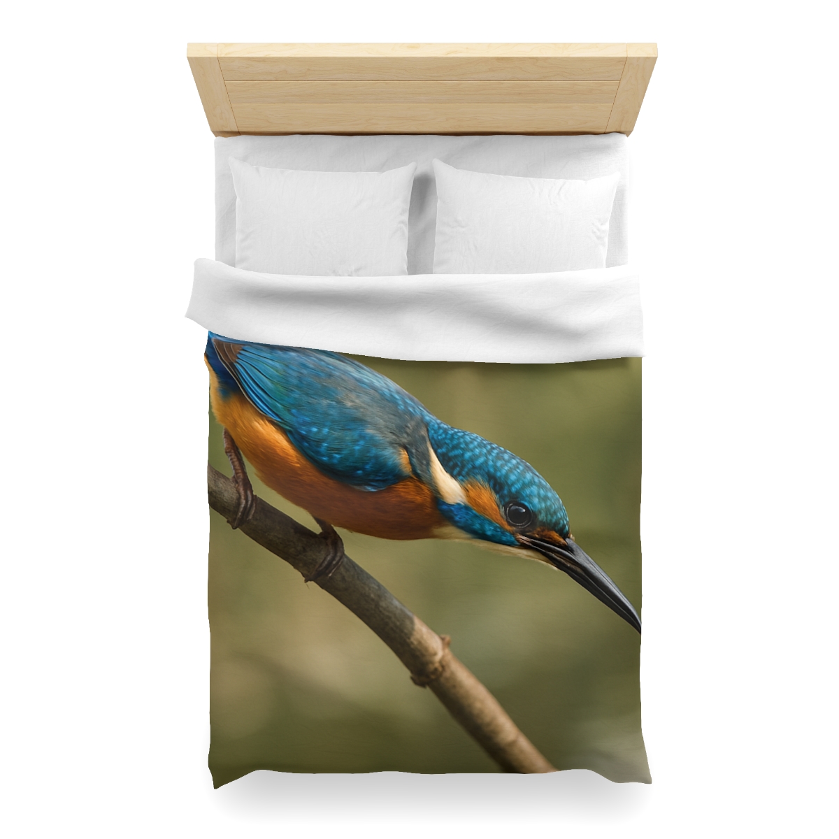 Kingfisher Sapphire Dive unique patterned duvets