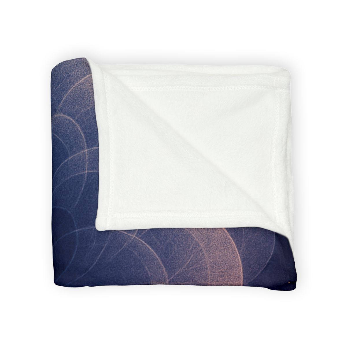 Petal Halo Interference soft fleece blankets