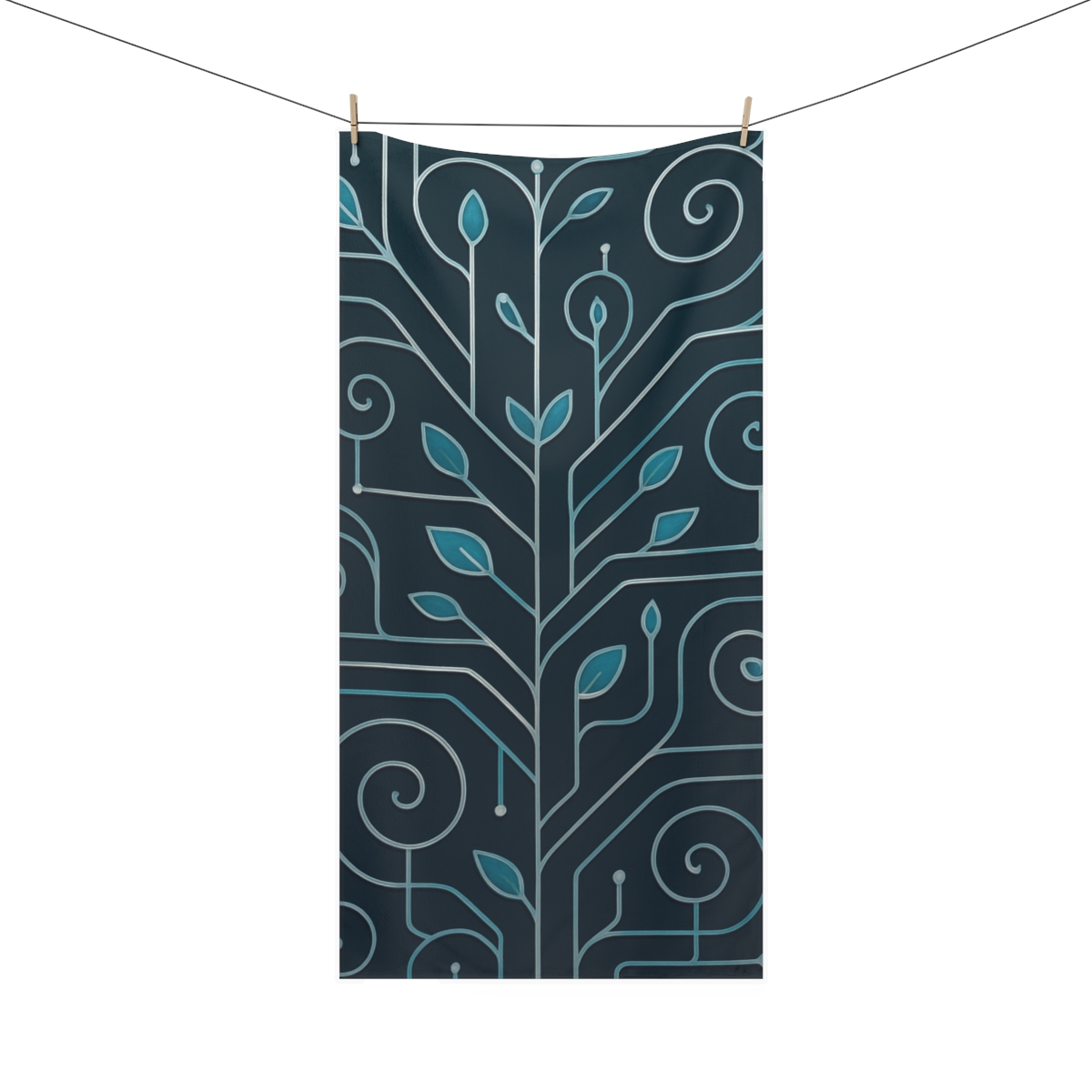 Vine Circuit Lattice comfortable face towels