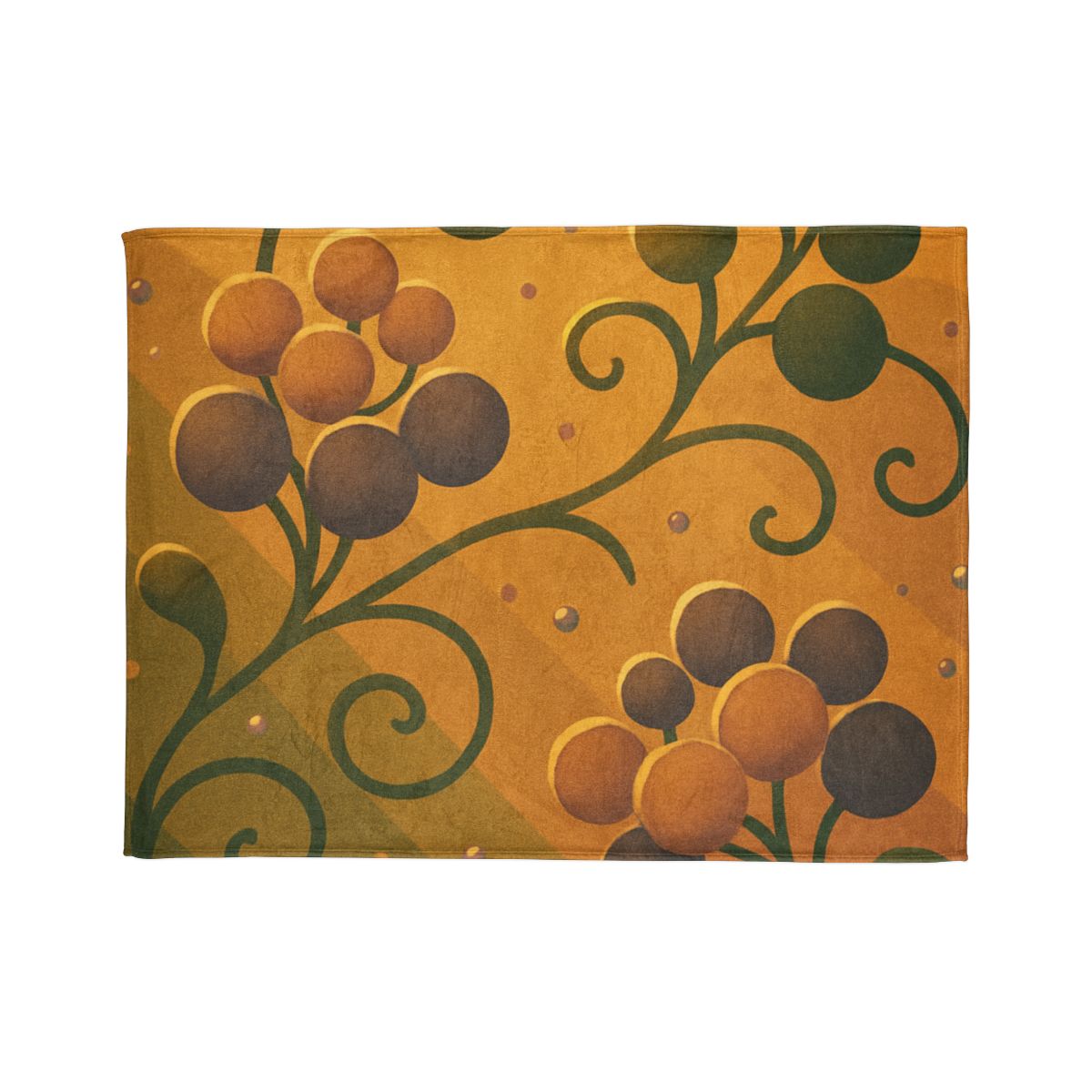 Tendrils And Seed Cluster personalized cozy blankets