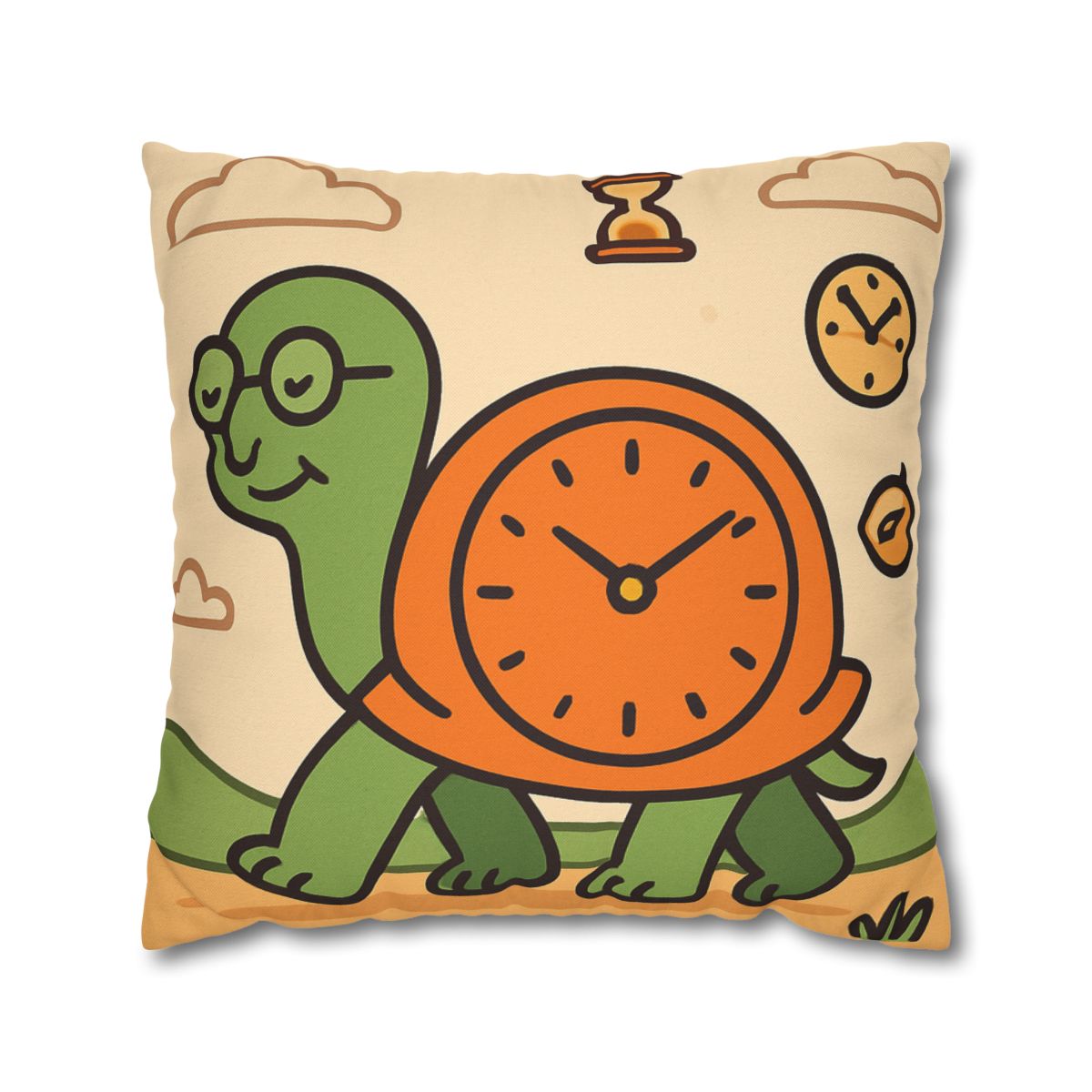 Time Turtle Journey unique gift pillow cases