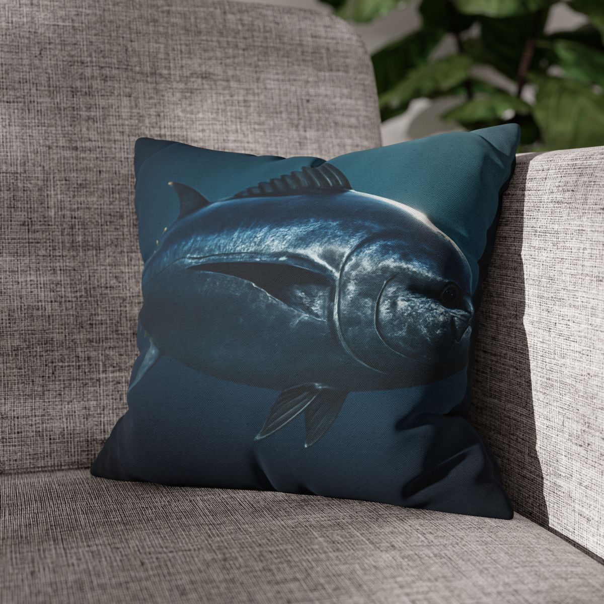 Glimmerfin Bluefin Tuna comfortable bedding pillow covers