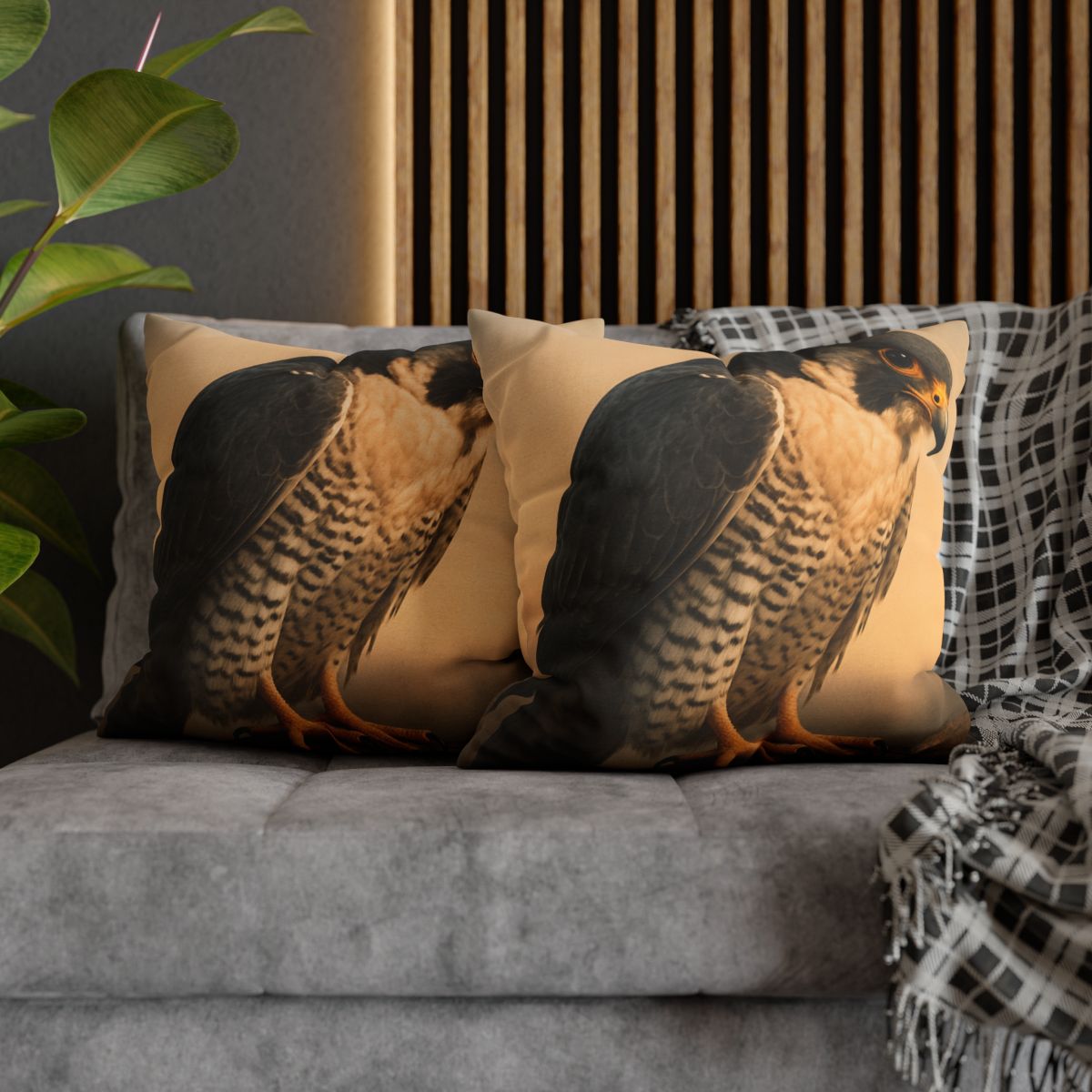 Solar Crest Peregrine Falcon trendy patterned pillow cases