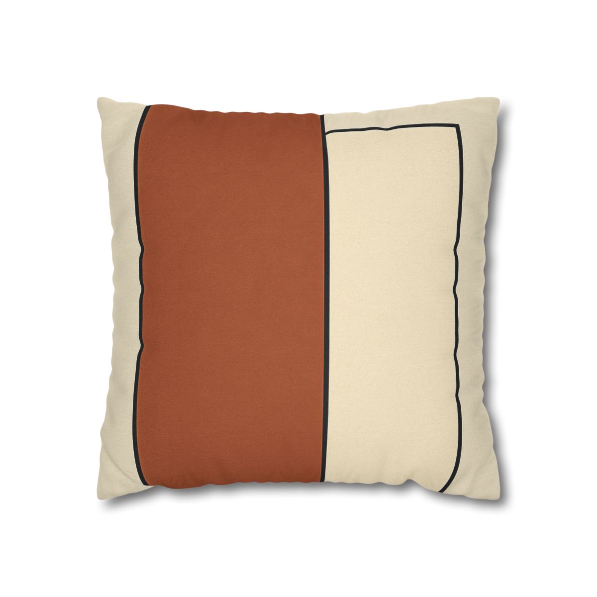 Offset Rectangle Pairing designer print pillow cases