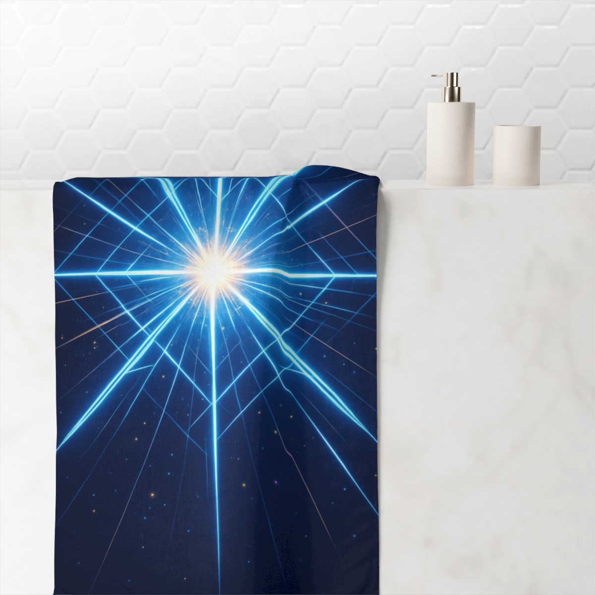 Starburst Lattice Radiance comfortable face towels