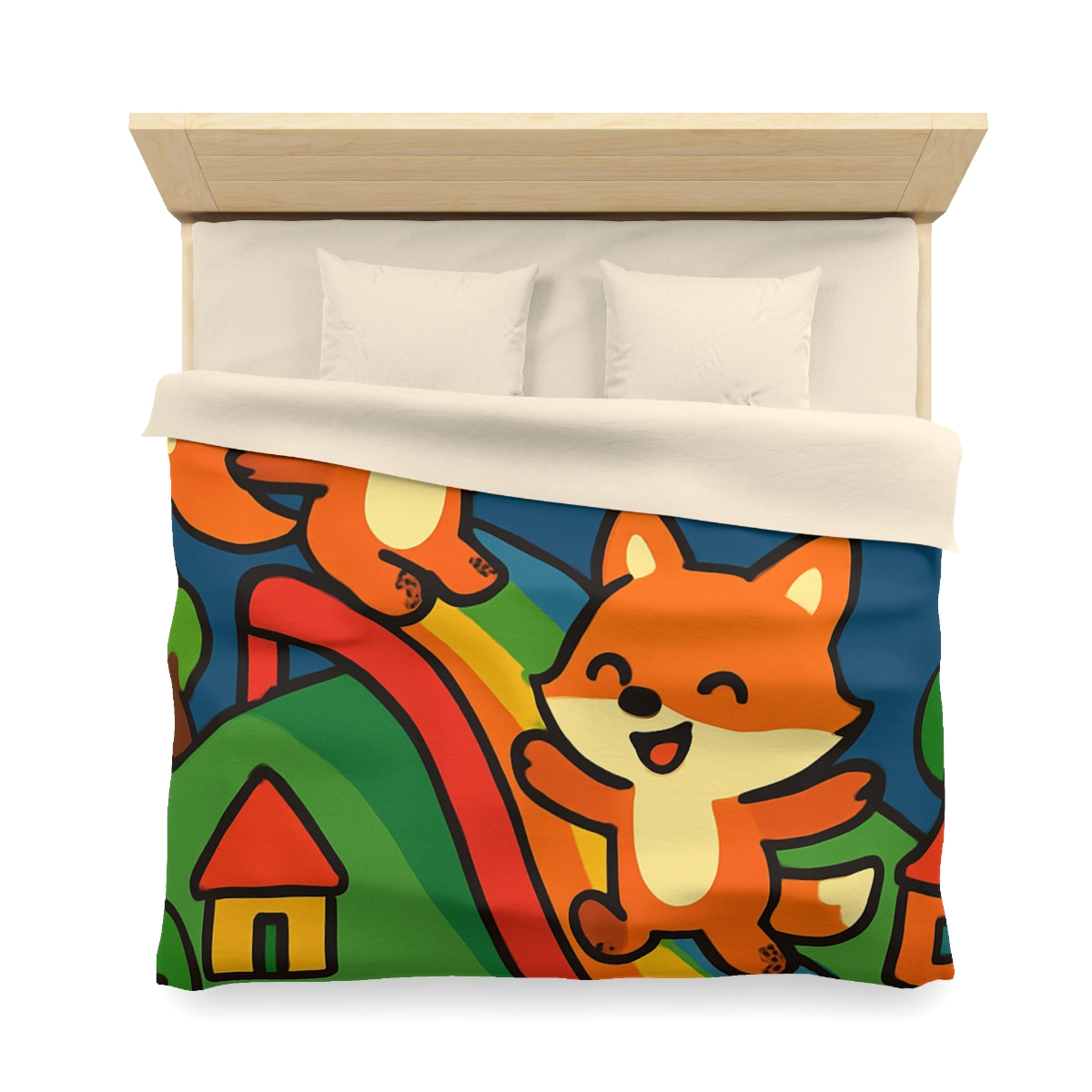 Planet Playground Of The Friendly Foxes unique patterned duvets