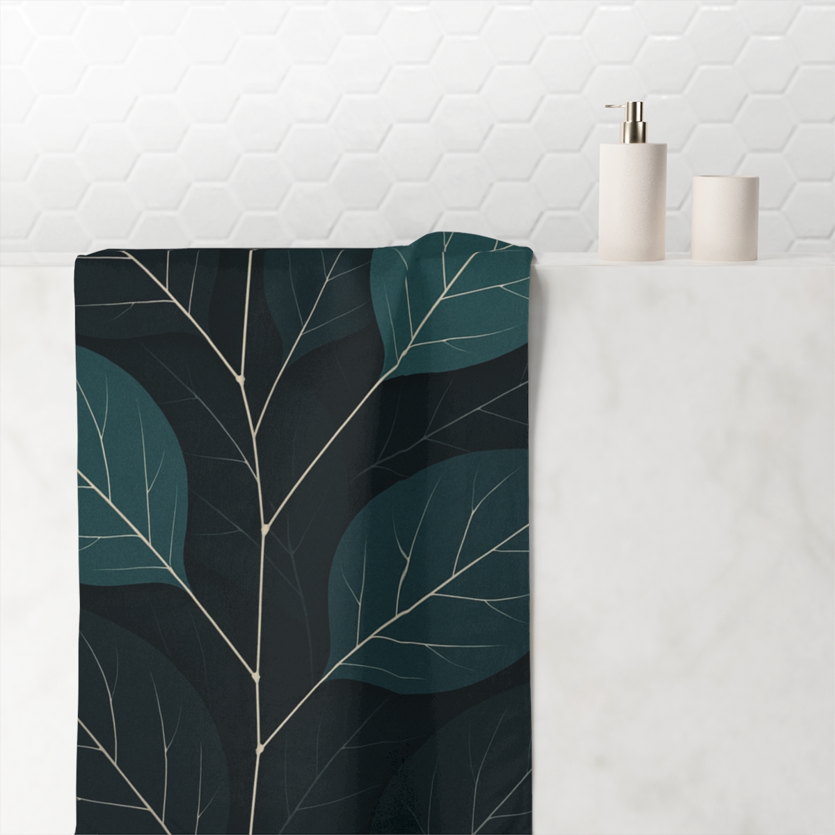 Vein Circuit Canopy personalized bath towels