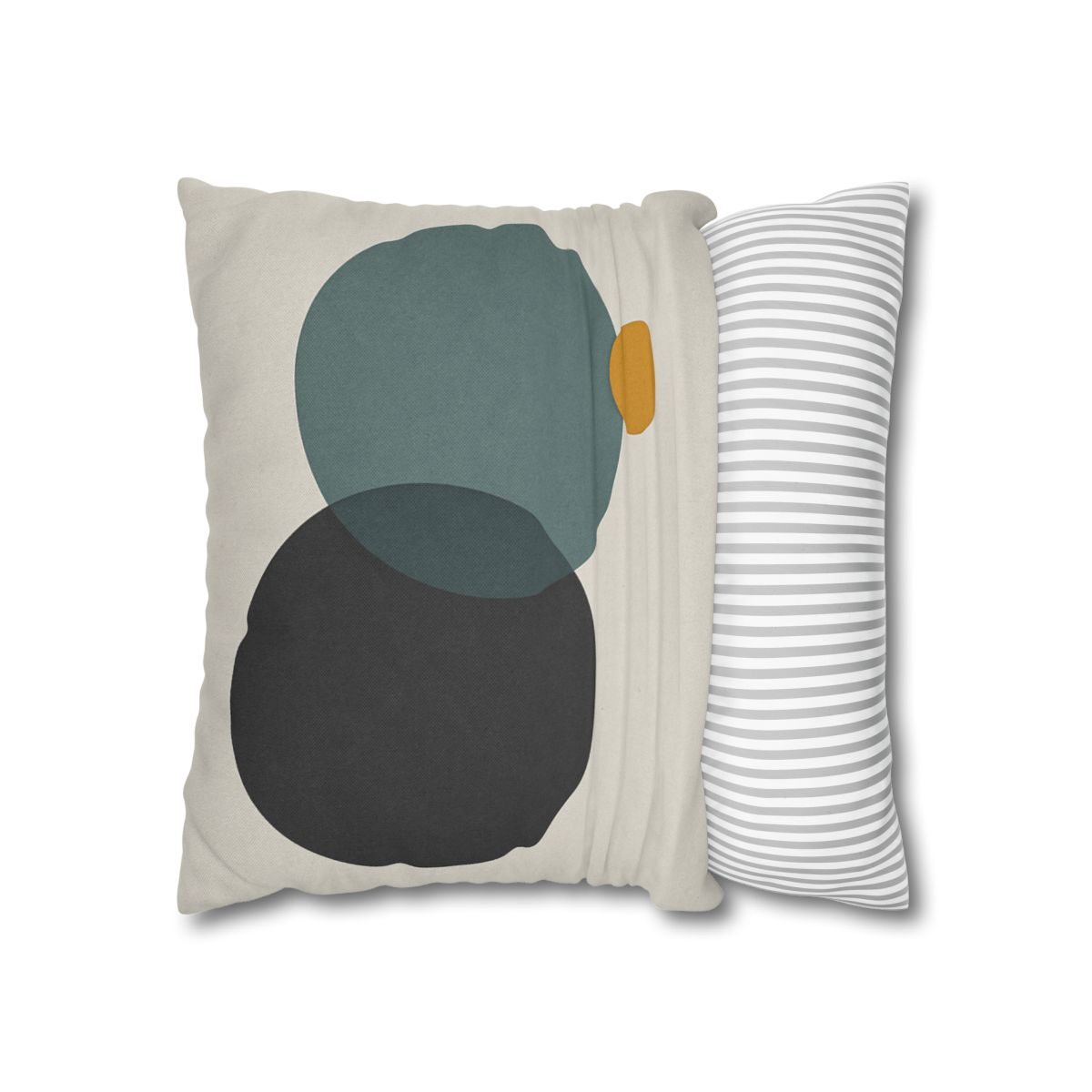 Clustered Three Circles With Pause designer print pillow cases
