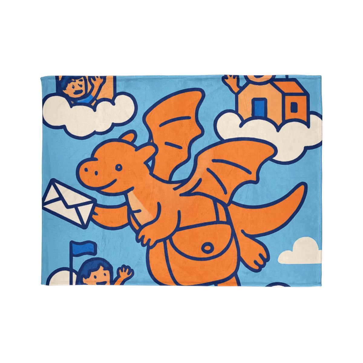 Cloud City Dragon Mail trendy patterned blankets