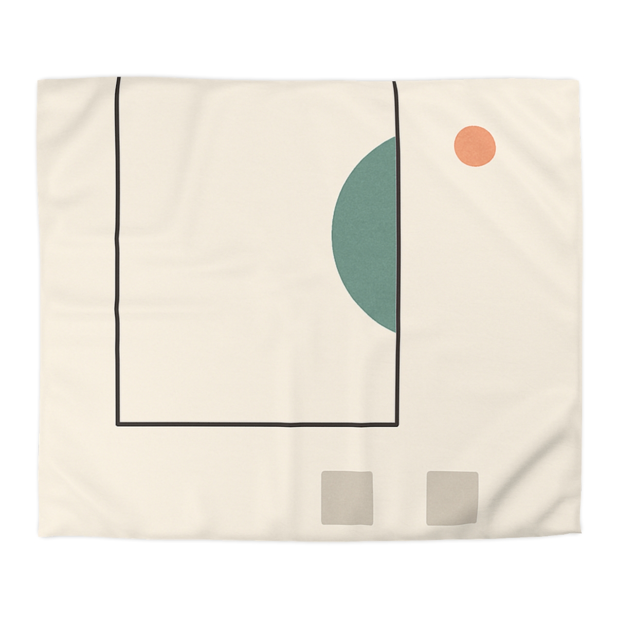 Offset Frame And Crescent Pause custom duvets