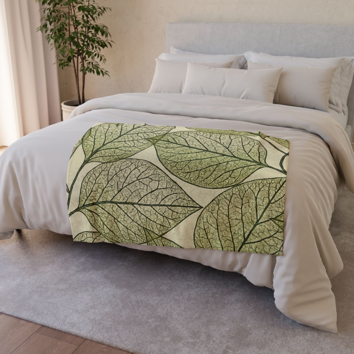 Vein Lace Network designer printed blankets