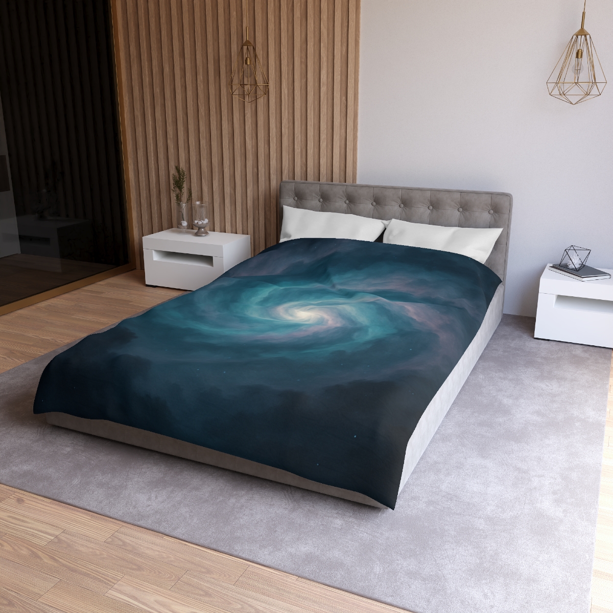 Nebula Spiral Haze unique patterned duvets