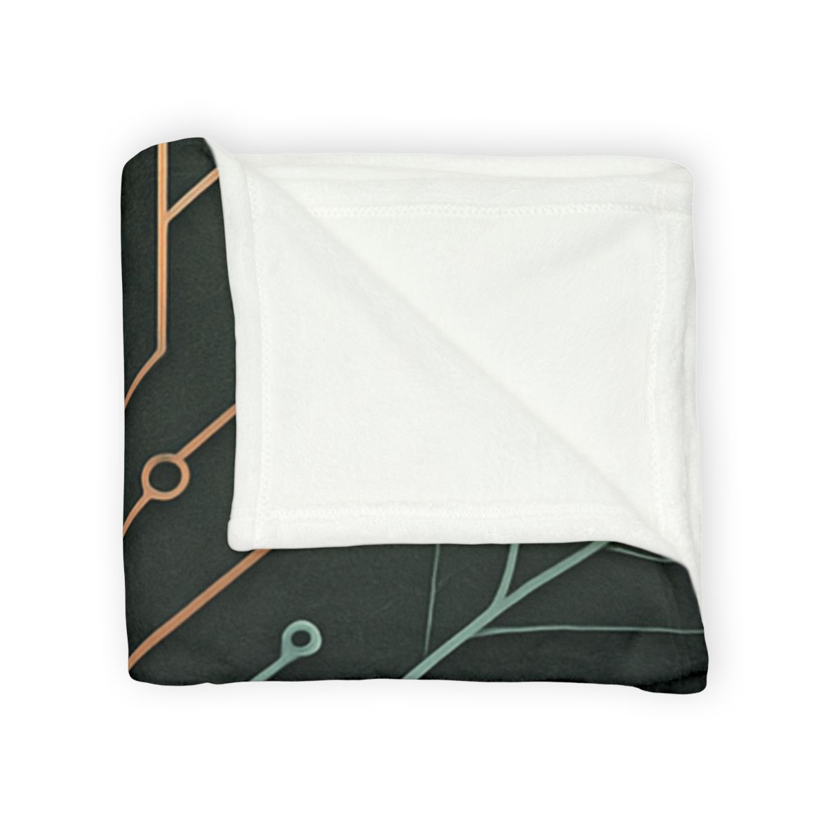 Leaf Vein Circuitry designer printed blankets