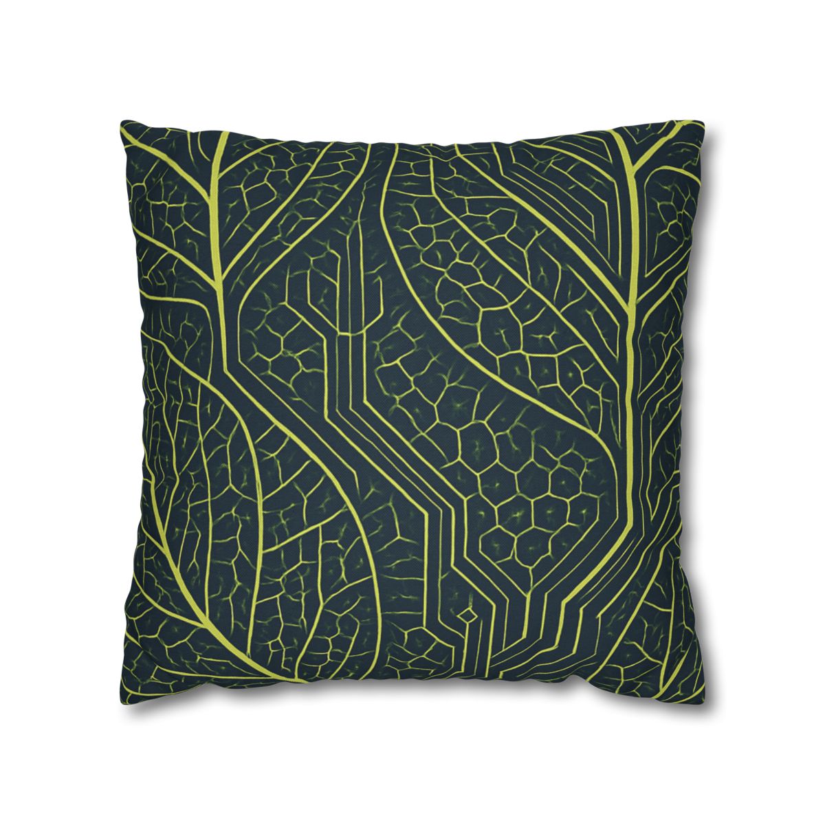 Leaf Vein Circuit Mosaic soft cotton pillow cases