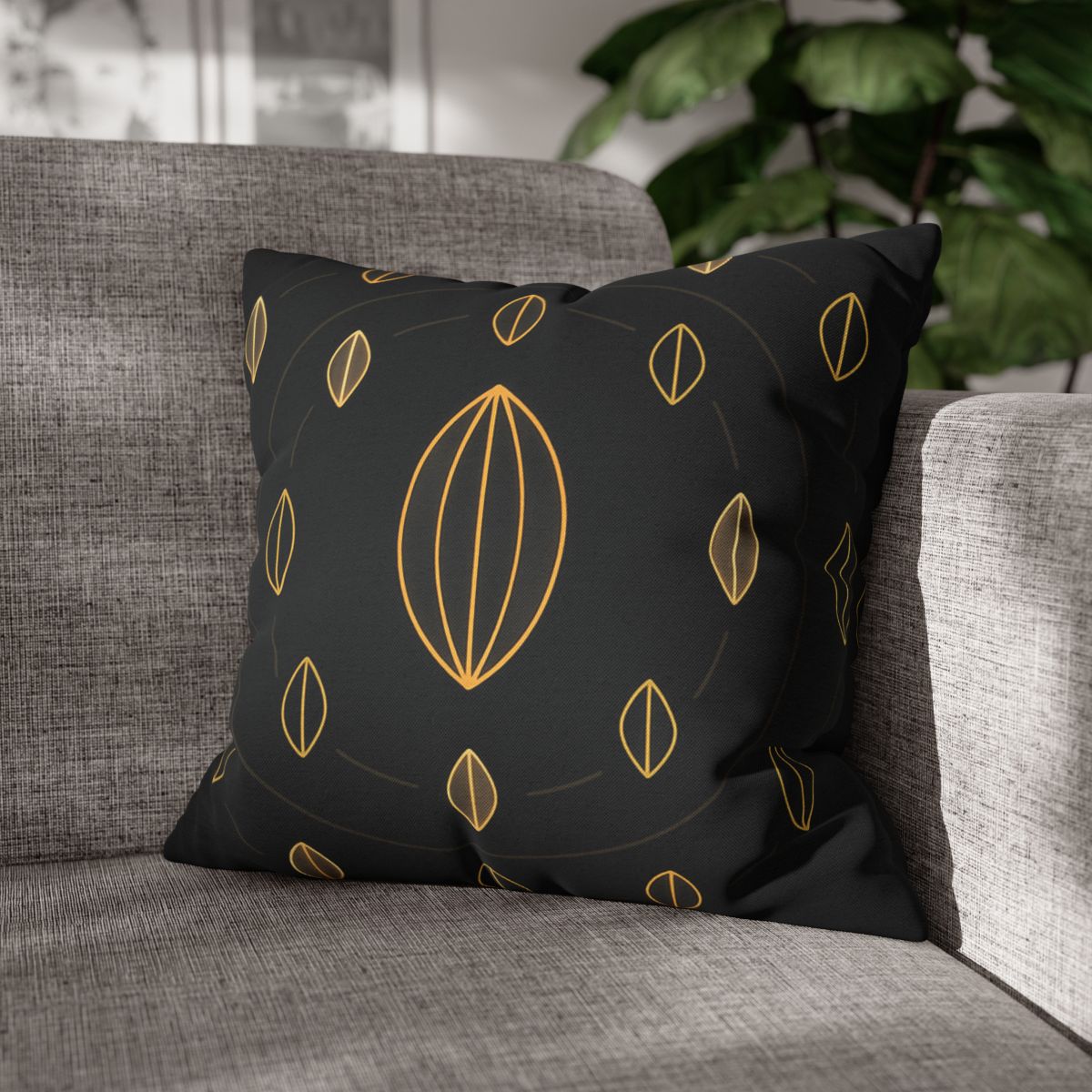 Orbiting Seed Ring Pattern comfortable bedding pillow covers