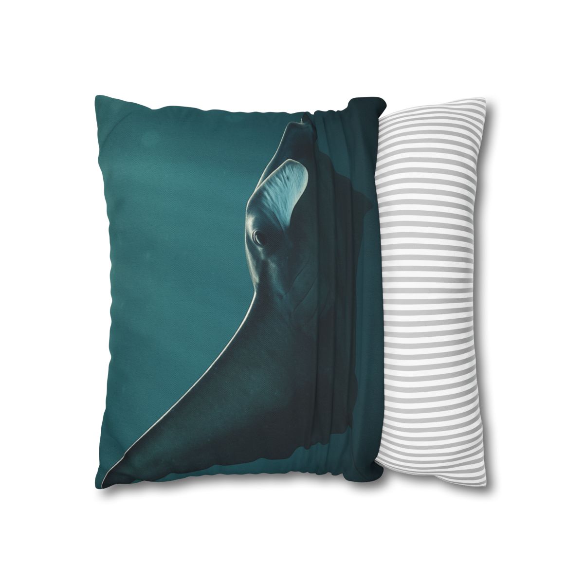 Glasswing Glide Manta Ray designer print pillow cases