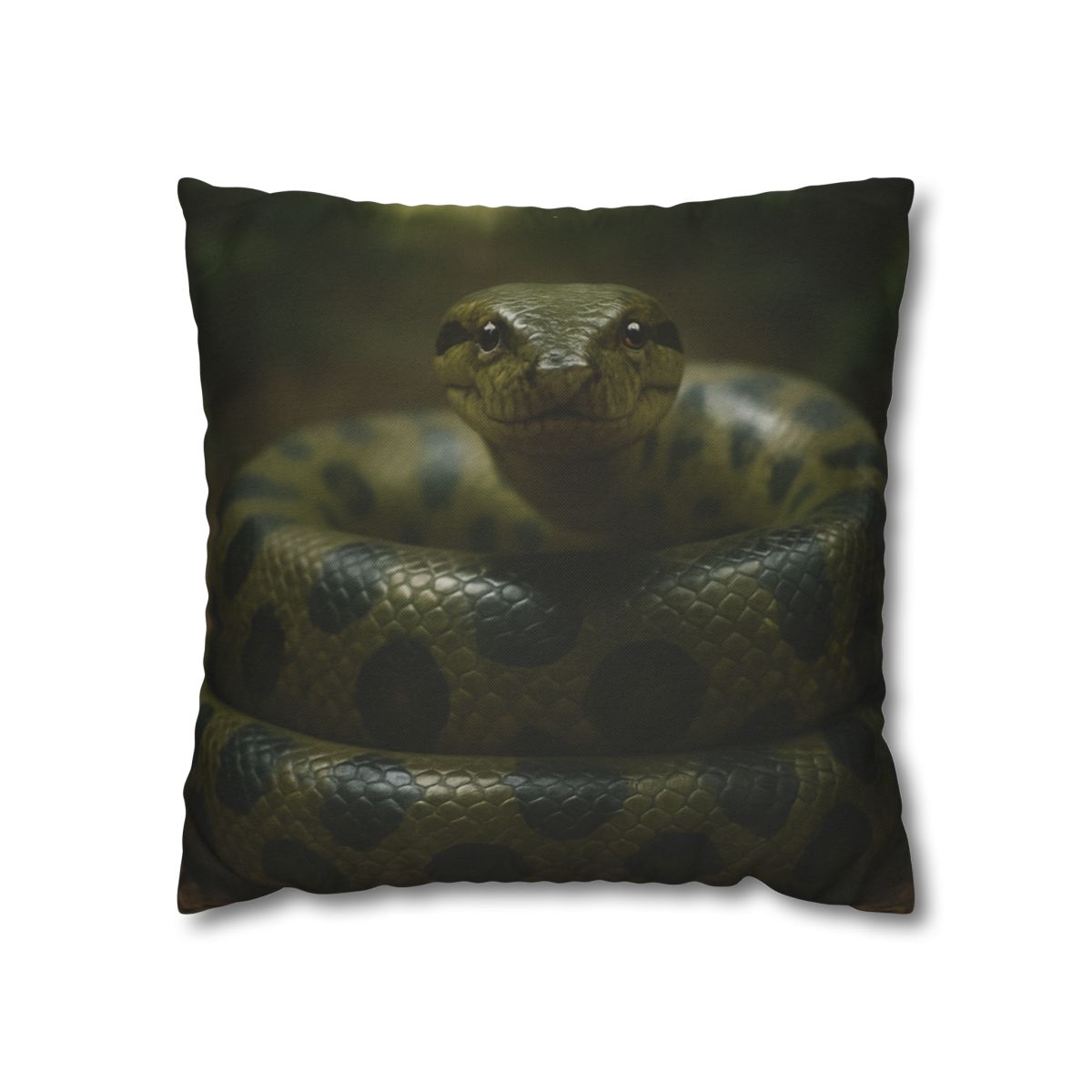 Starlit Coil Green Anaconda stylish decorative pillowcases
