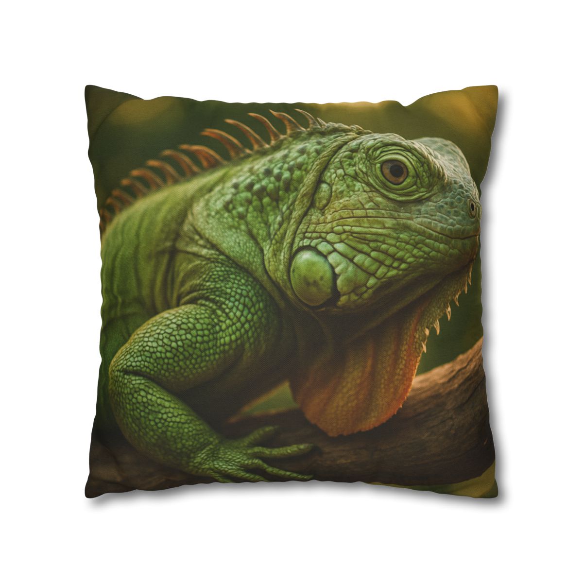 Orbit Glow Green Iguana custom pillow cases