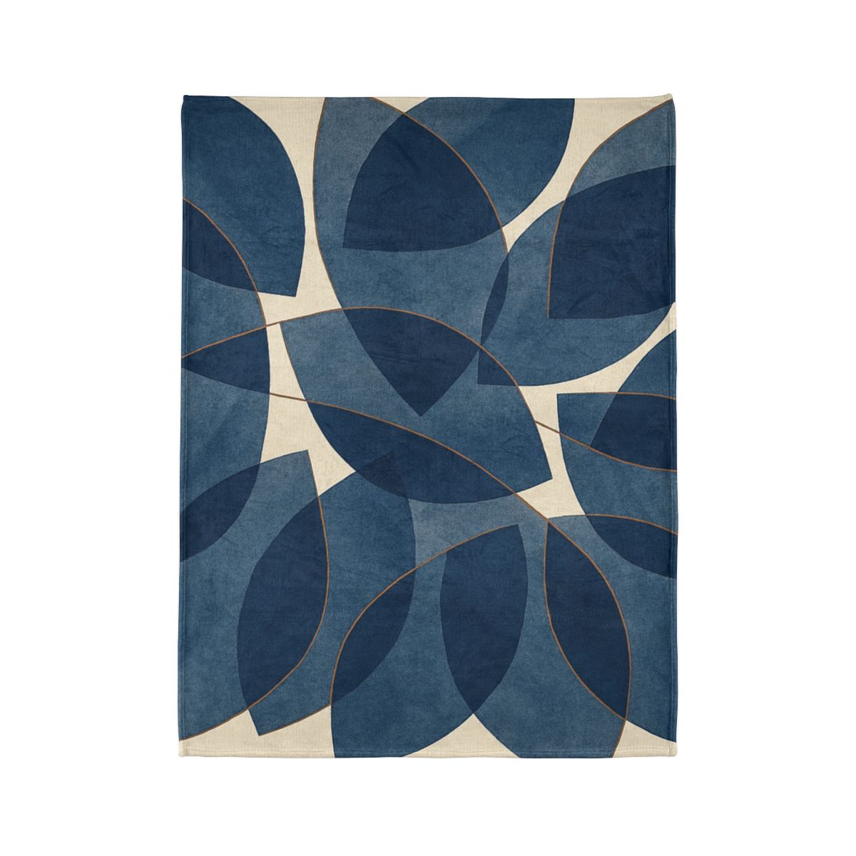 Petal Overlay Mosaic personalized cozy blankets