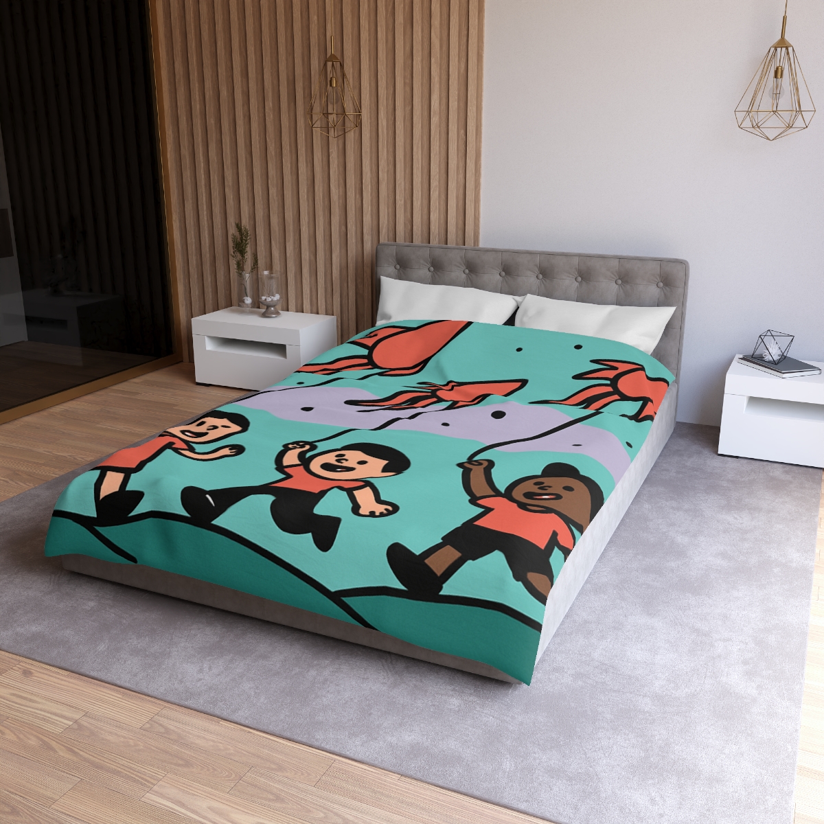 Nebula Kite Race custom duvets