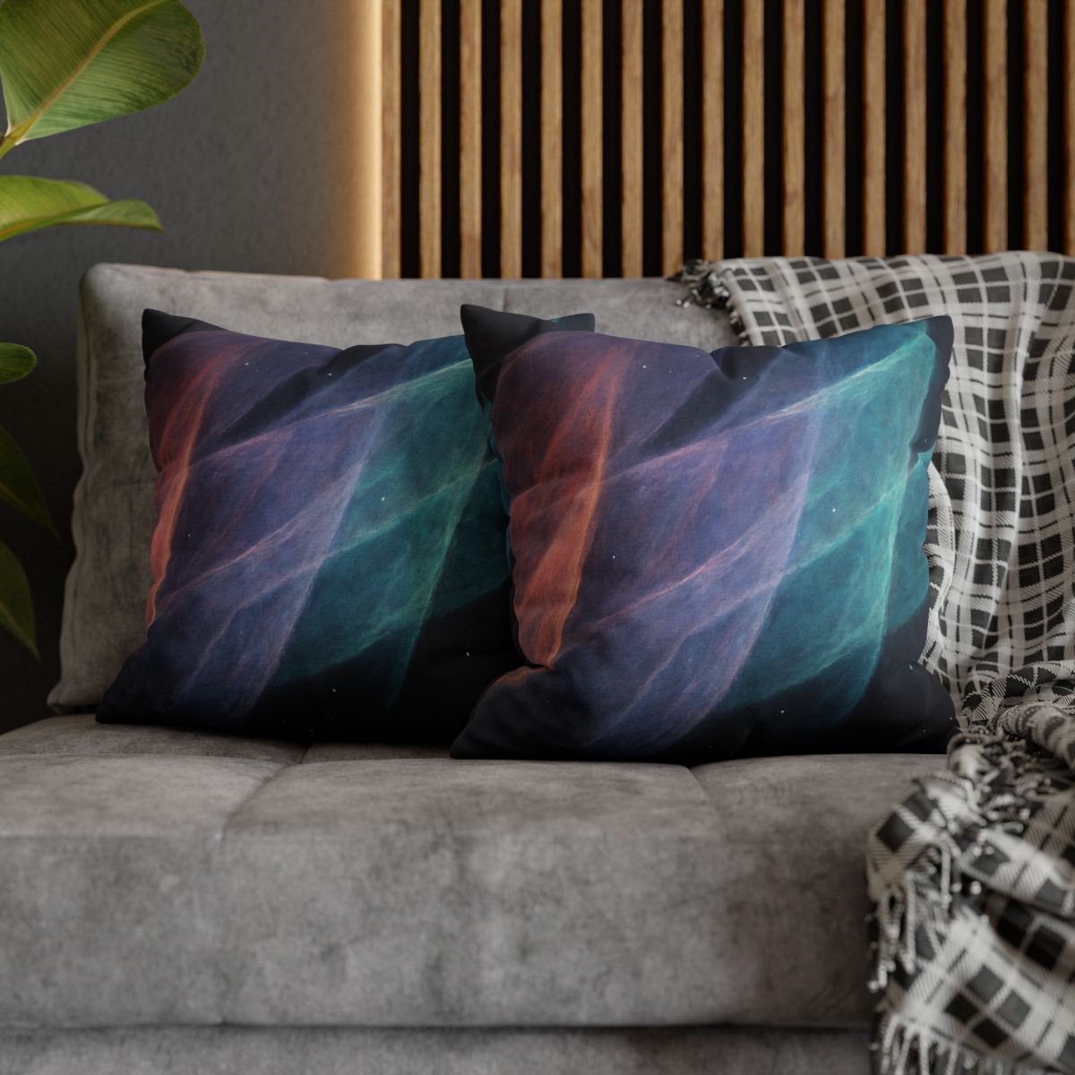 Nebular Prism Veil designer print pillow cases