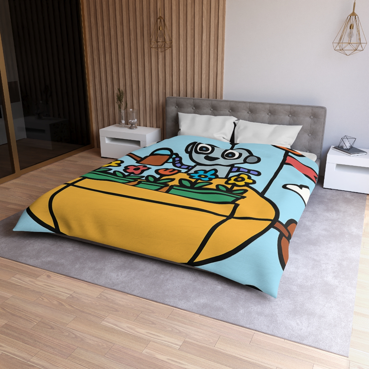 Sky Garden On A Friendly Airship trendy bedroom duvets