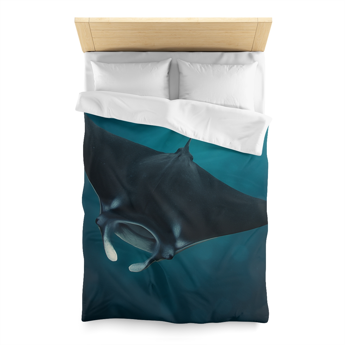 Cosmic Glide Manta Ray unique patterned duvets