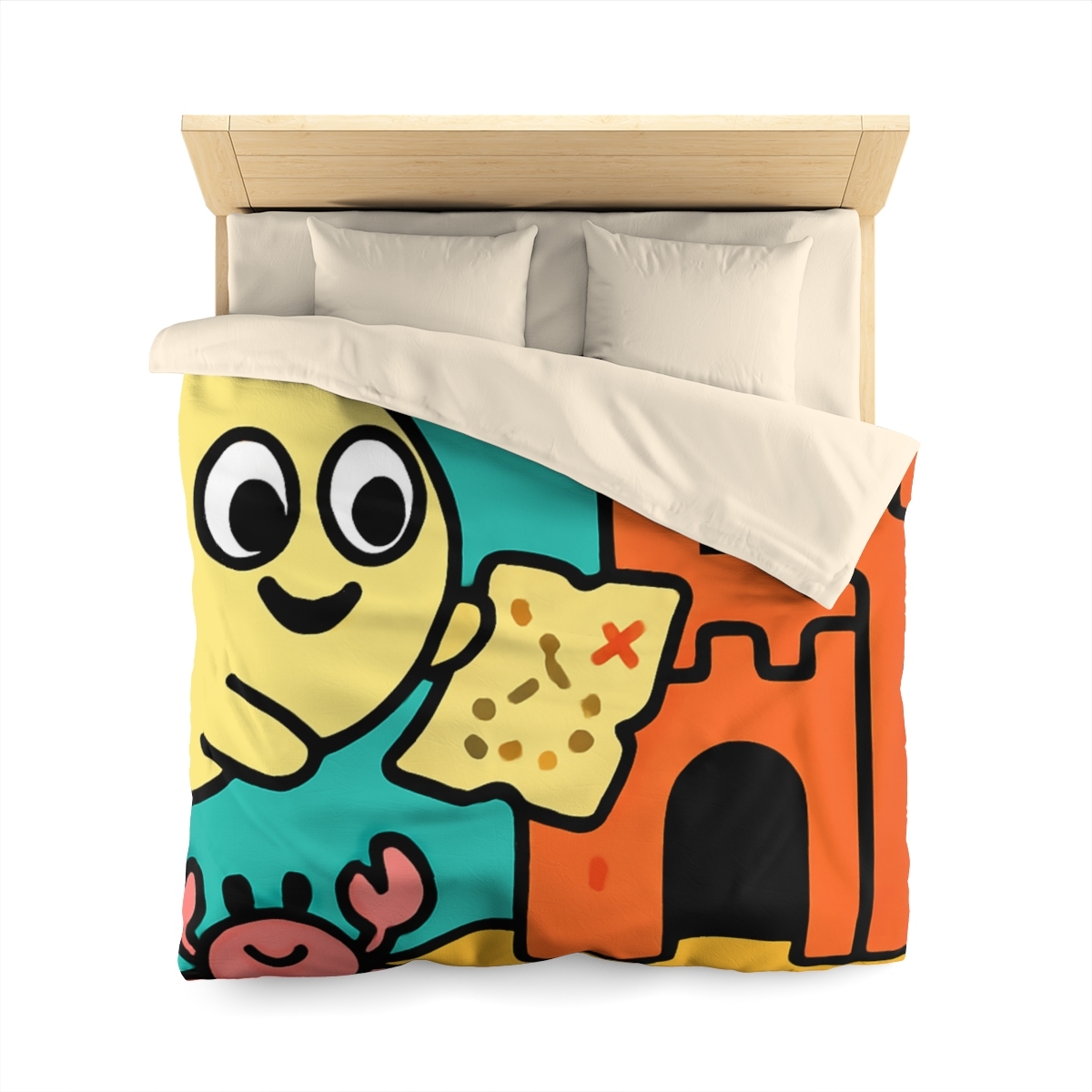 Coral Castle Map Of The Moonfish Kingdom designer printed duvets