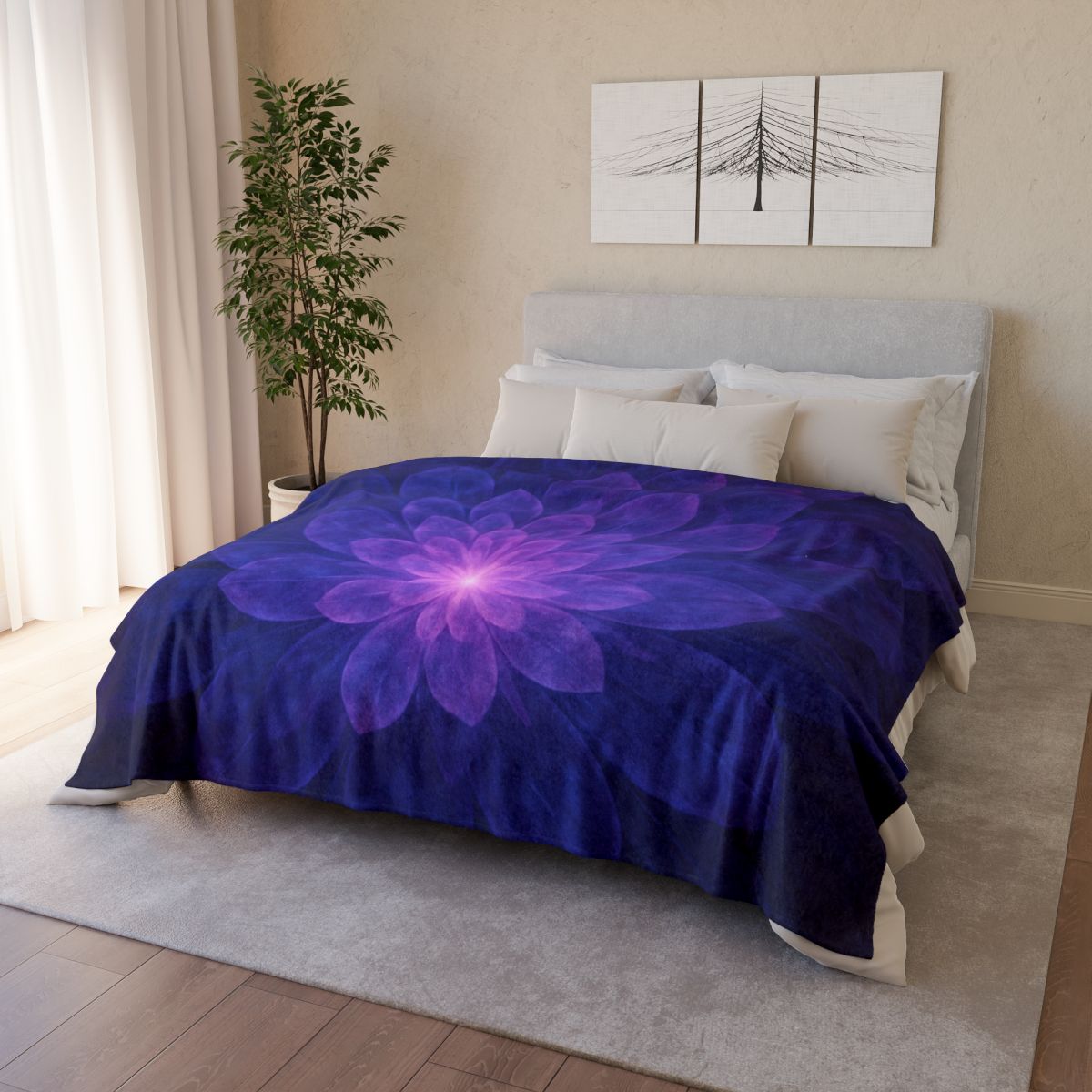 Nebula Petal Radiance custom blankets