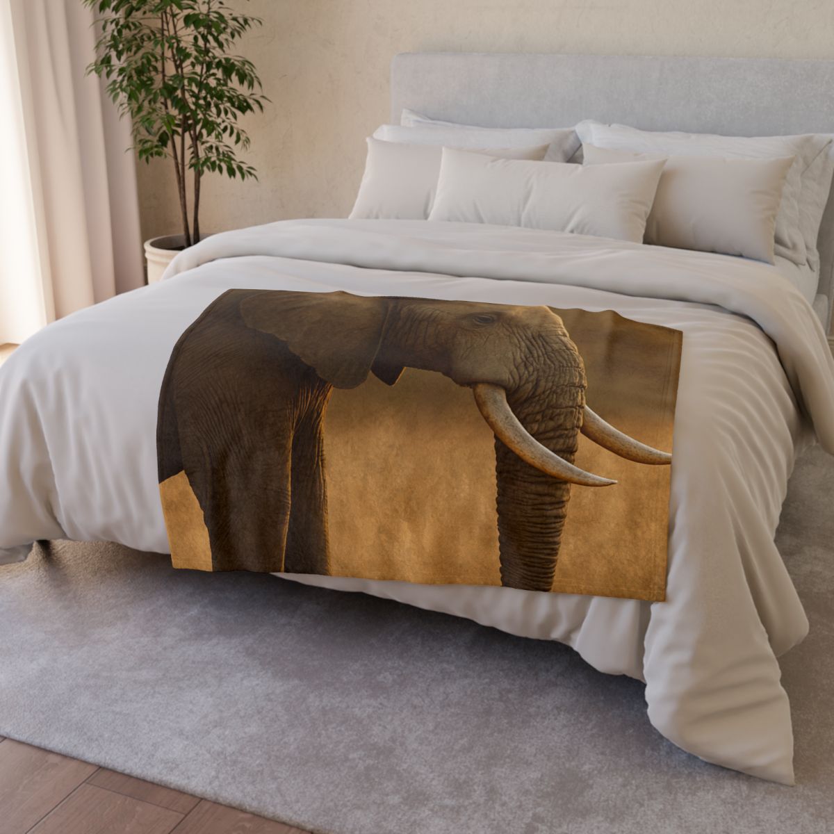 Sentinel Trunk Elephant trendy patterned blankets