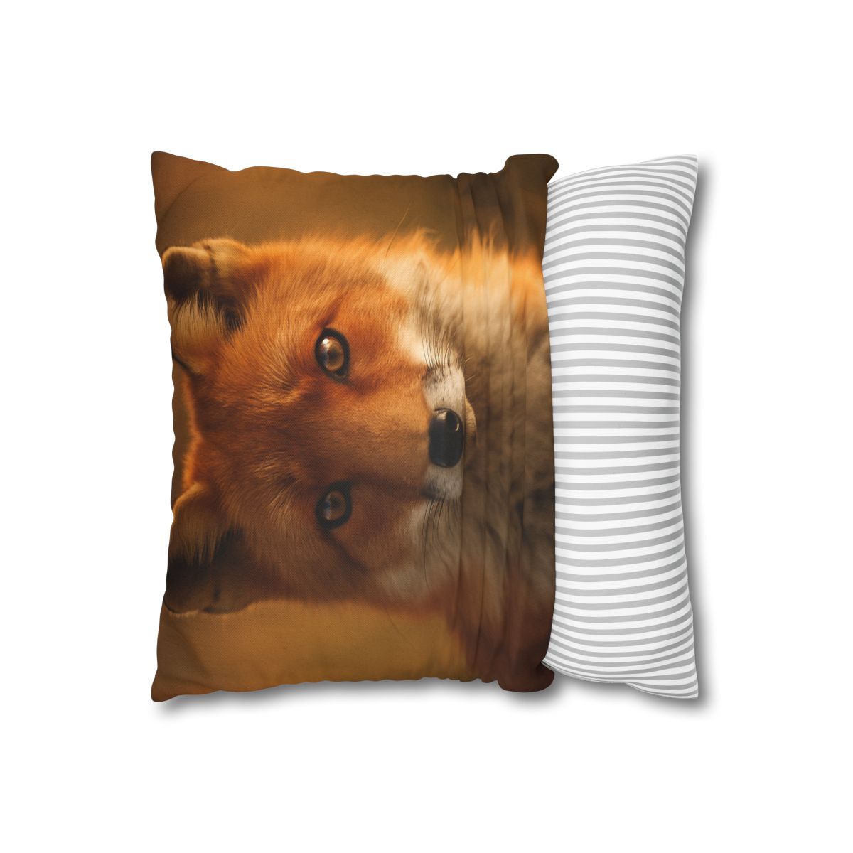 Crimson Whisper Red Fox trendy patterned pillow cases