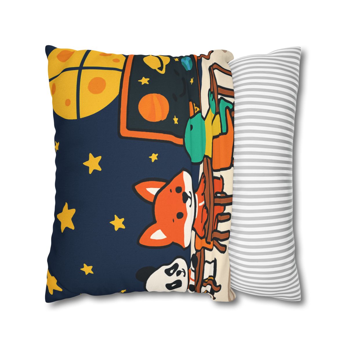 Space School For Curious Critters comfortable bedding pillow covers