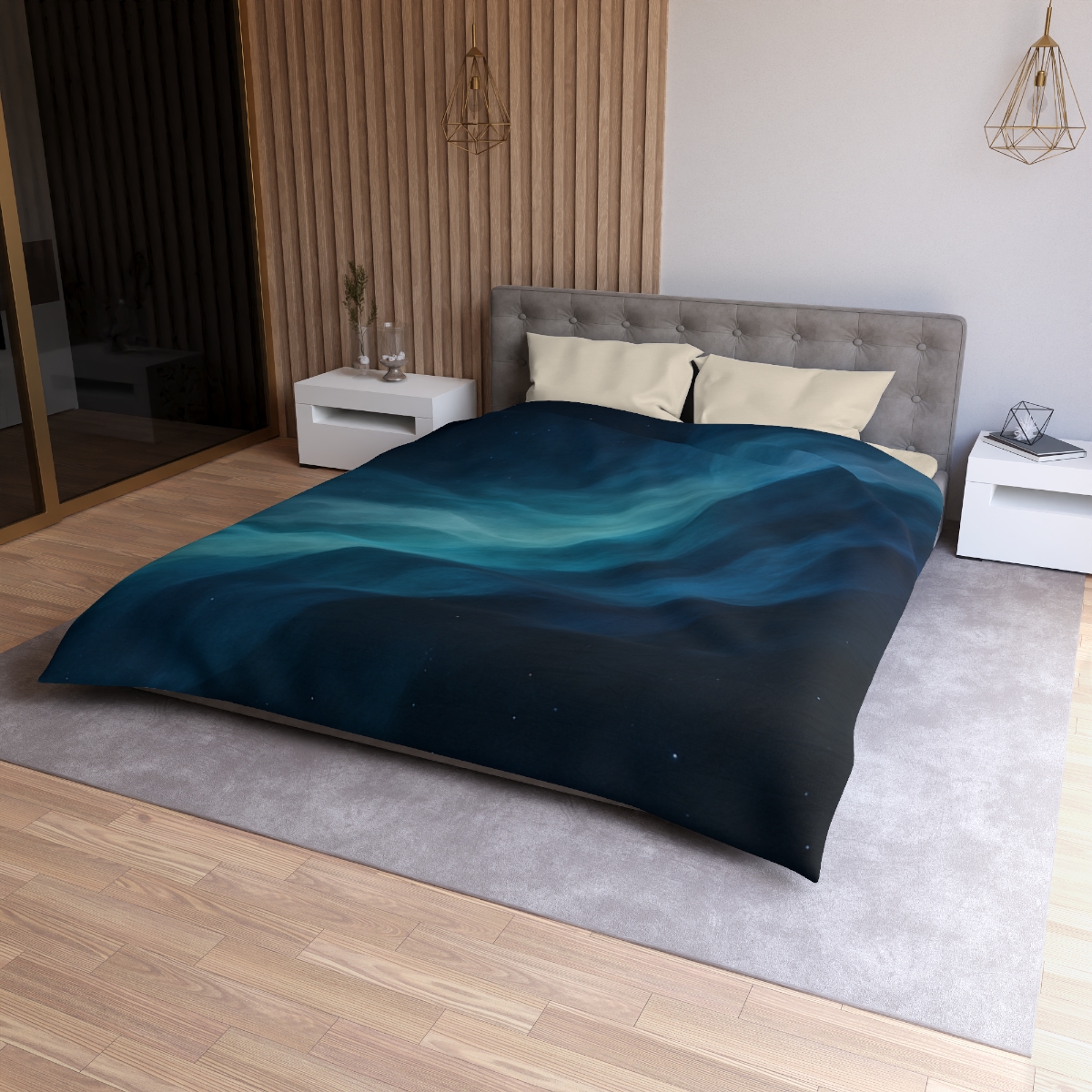 Nebula Silk Current personalized bedding duvets