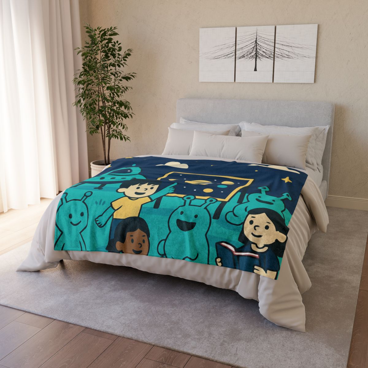 Starship Schoolyard warm winter blankets