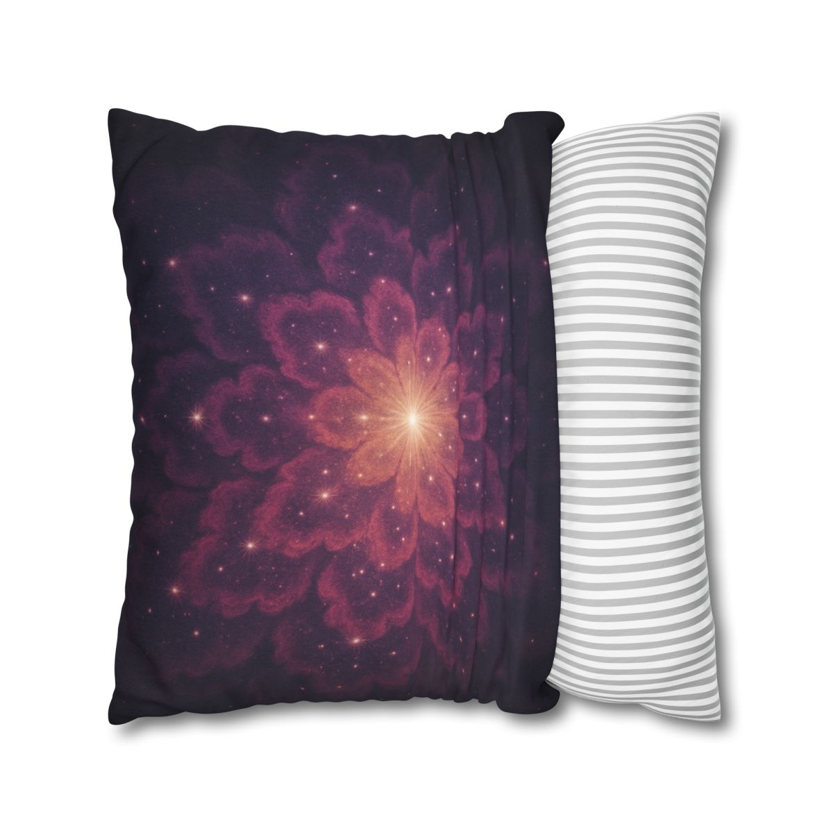 Starburst Fractal Bloom unique gift pillow cases