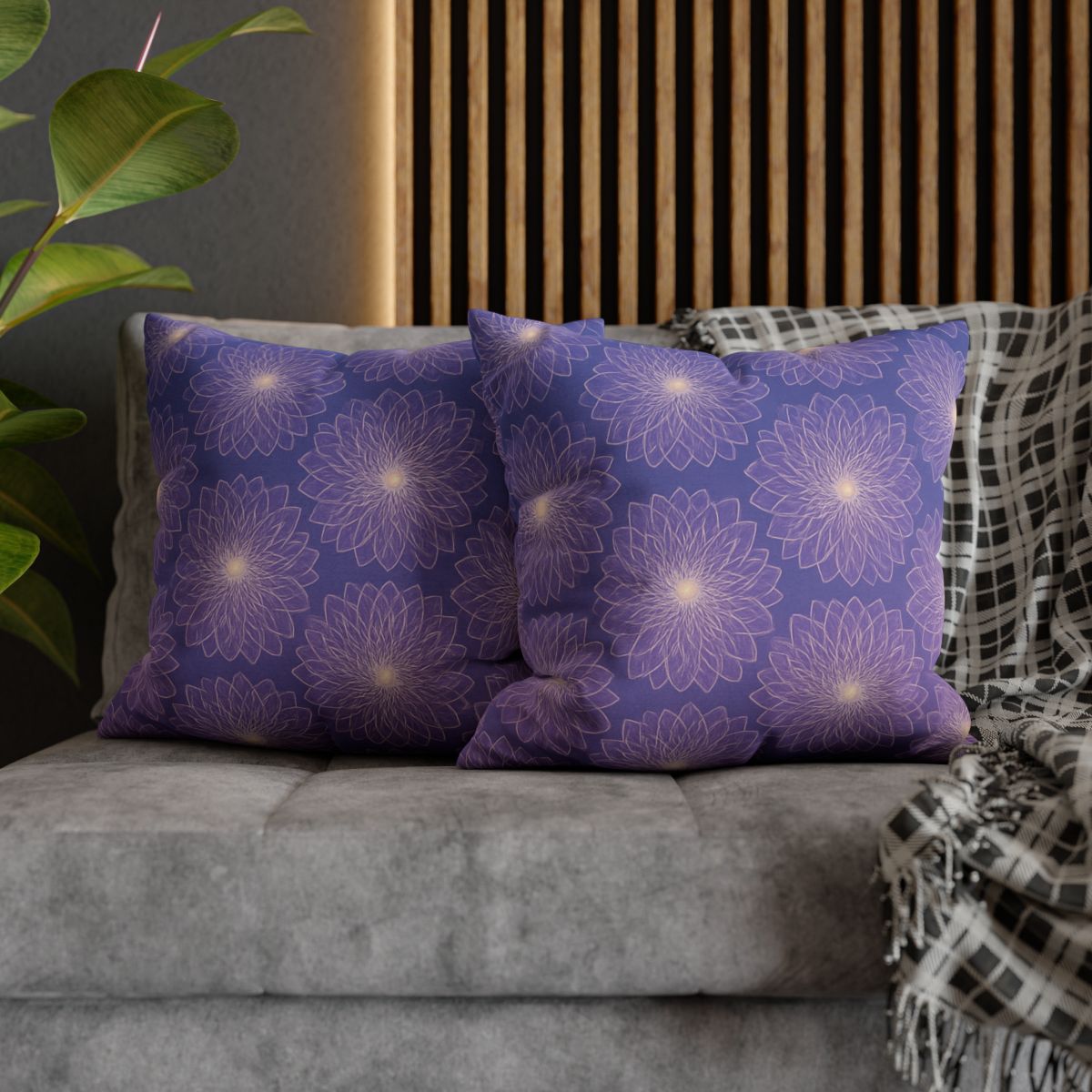 Cosmic Blossom Lattice designer print pillow cases