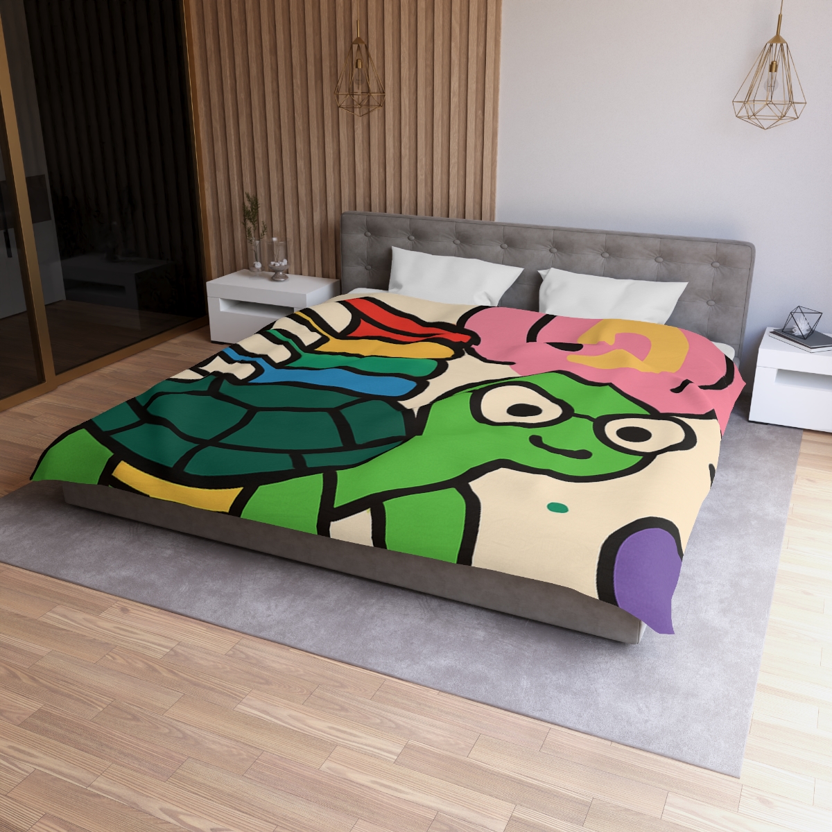 Nebula Library Turtle personalized bedding duvets