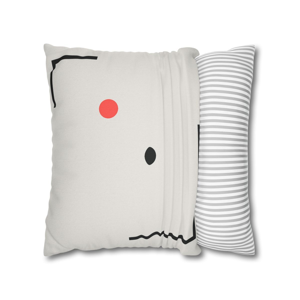 Nested Corner Frames With Two Dots trendy patterned pillow cases