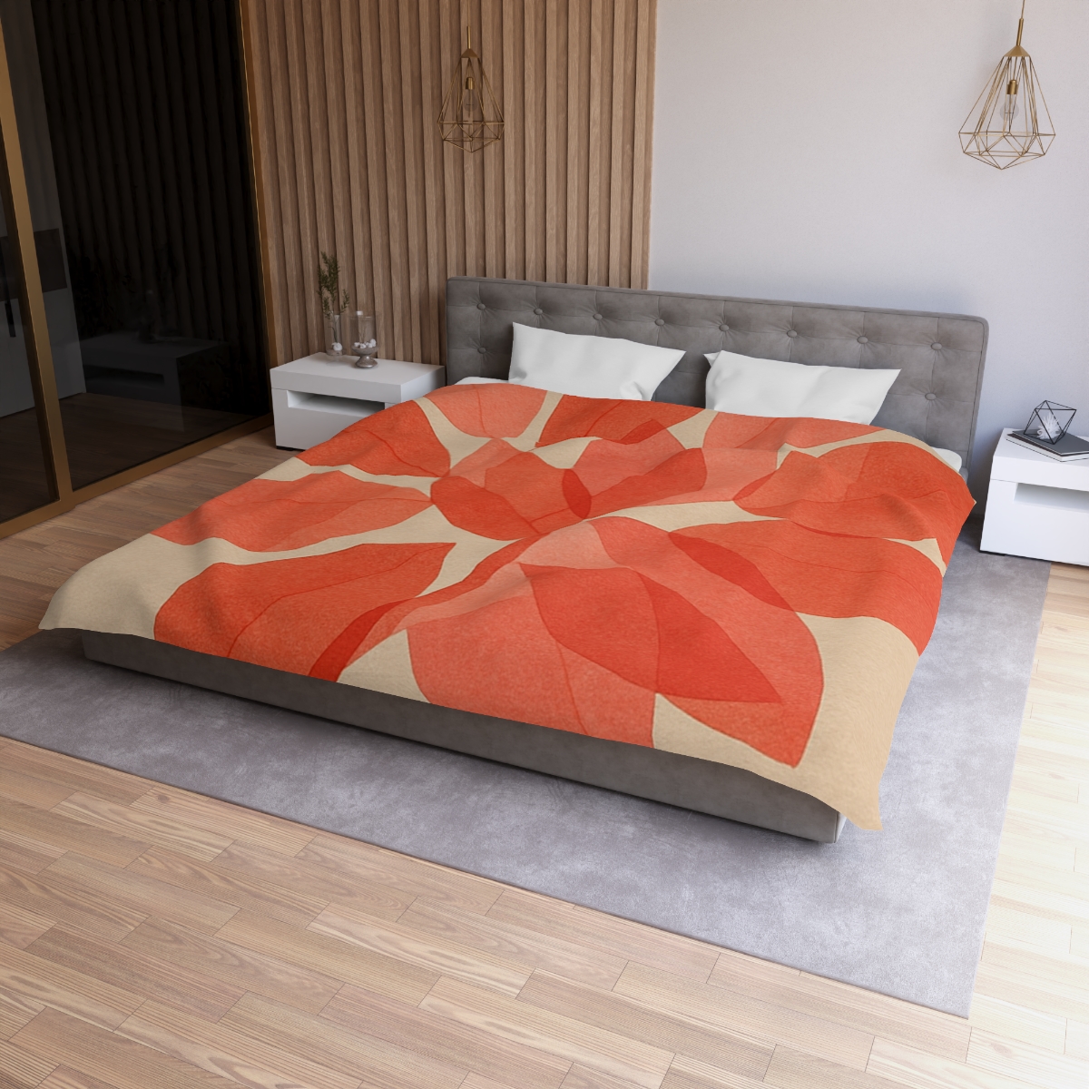 Petal Mosaic Overlay soft comforter duvets