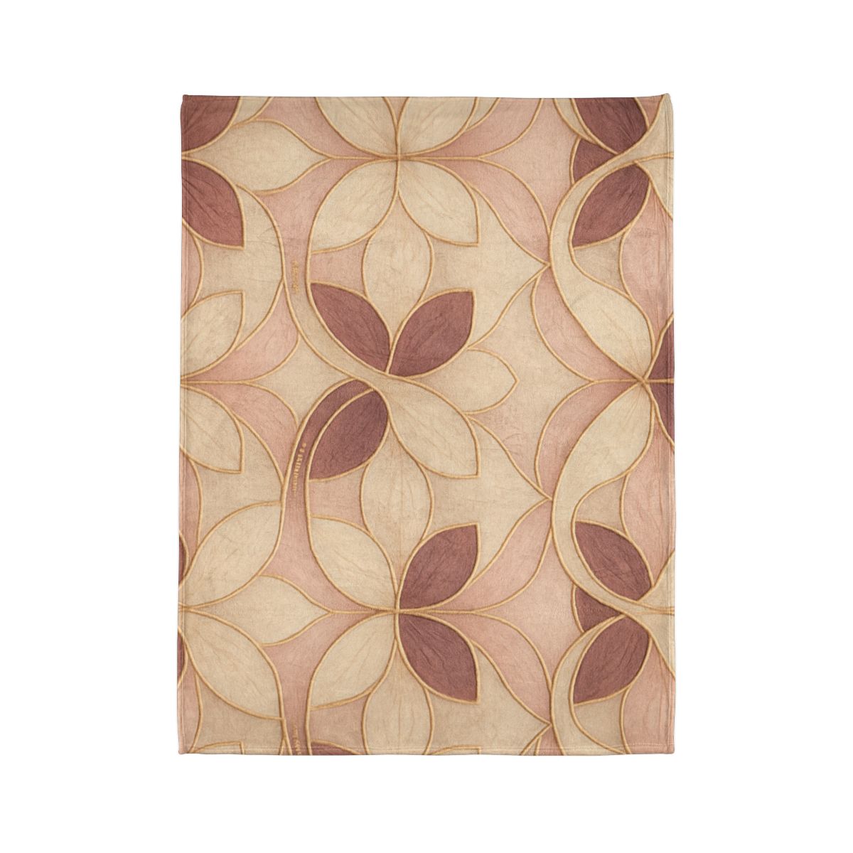 Petal Ribbon Mosaic soft fleece blankets