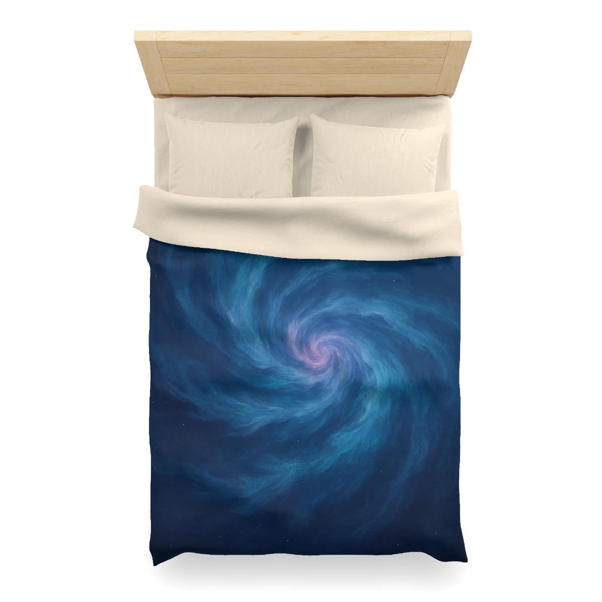 Nebula Spiral Tapestry designer printed duvets