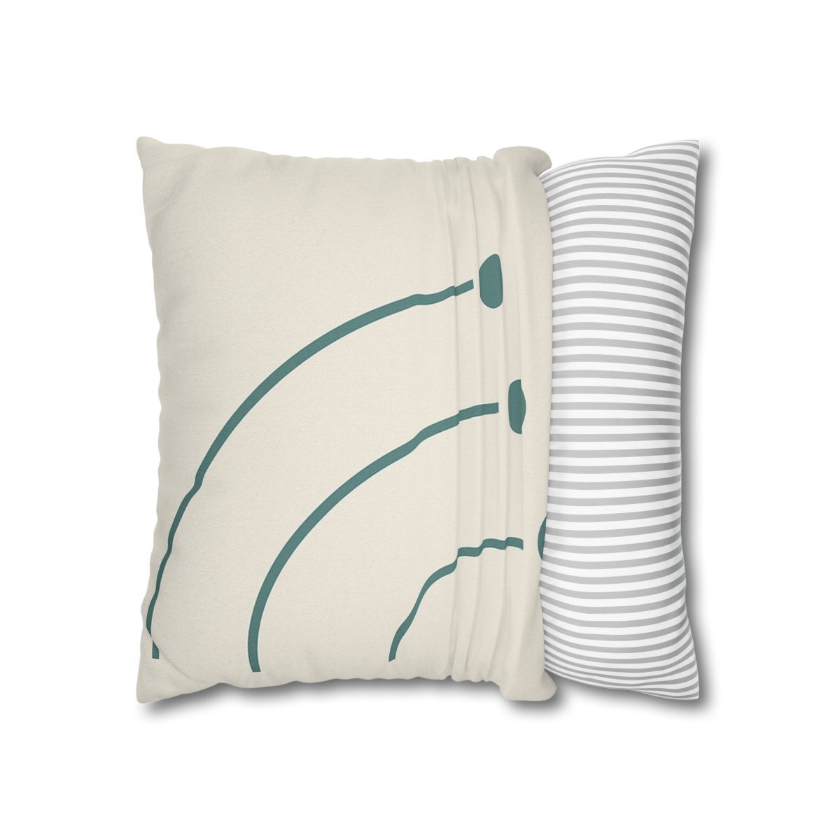 Balanced Arc And Dot Trio personalized pillow covers