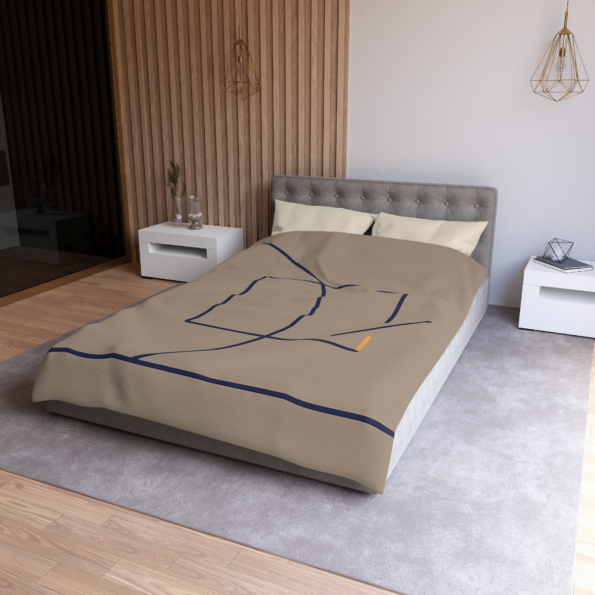 Corner Arc With Nested Open Square warm winter duvets