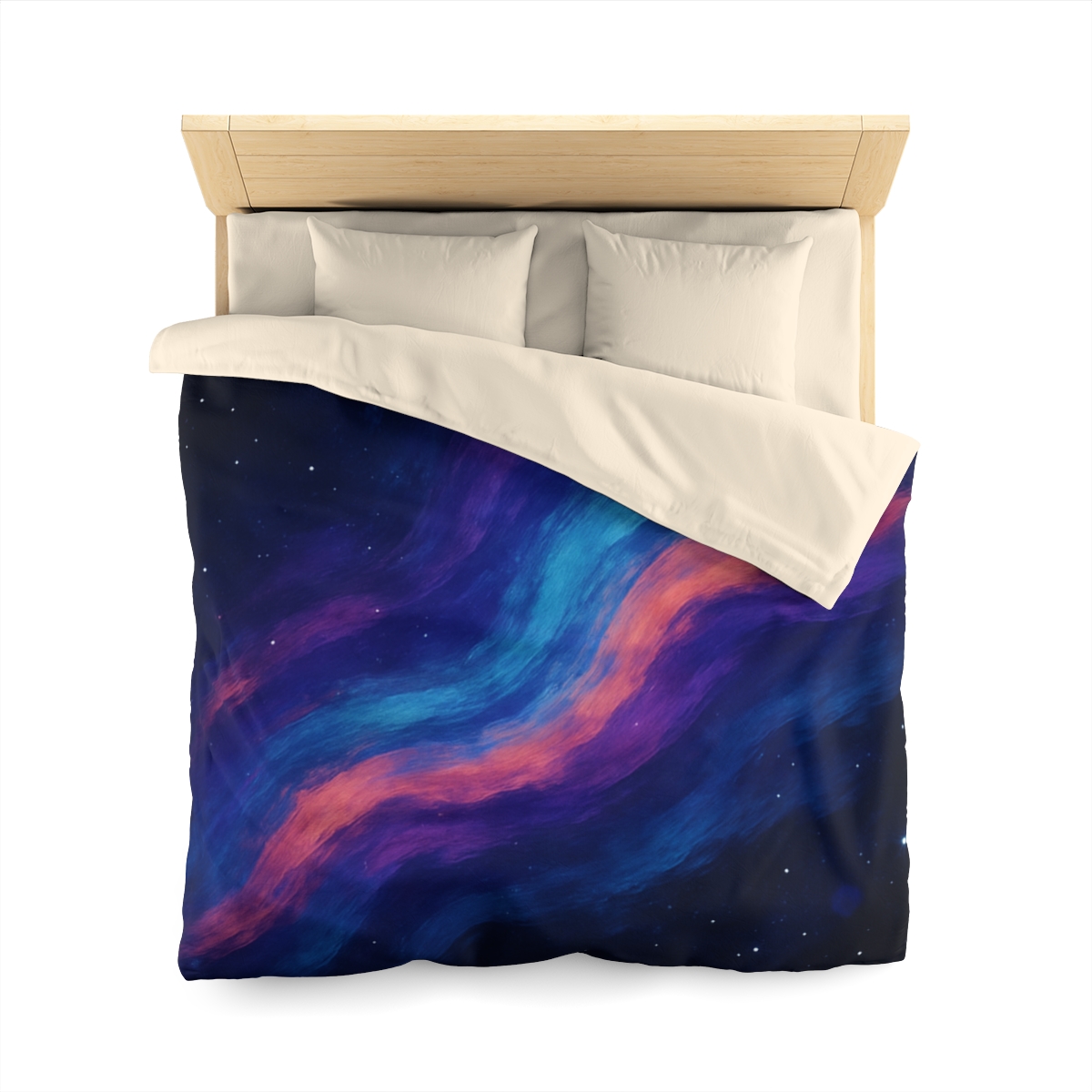 Prismatic Ion Tide designer printed duvets