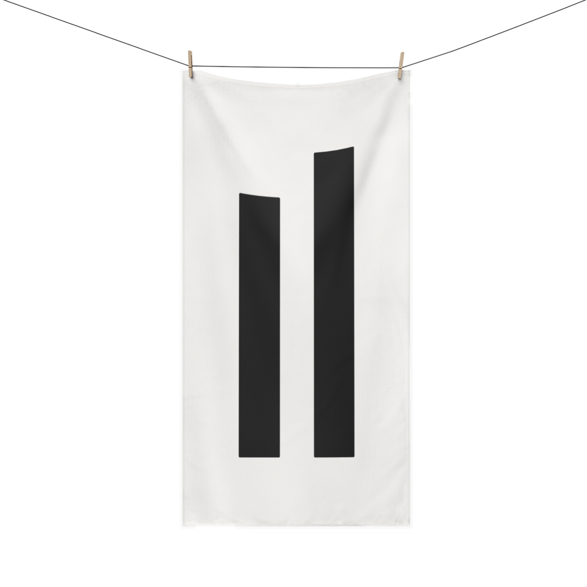 Stepped Pair Of Vertical Lines designer printed towels