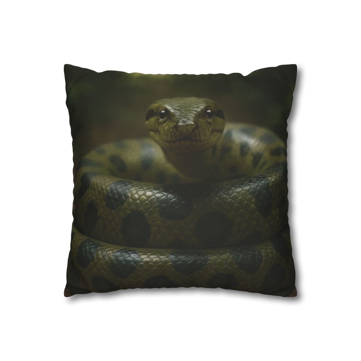 Starlit Coil Green Anaconda stylish decorative pillowcases