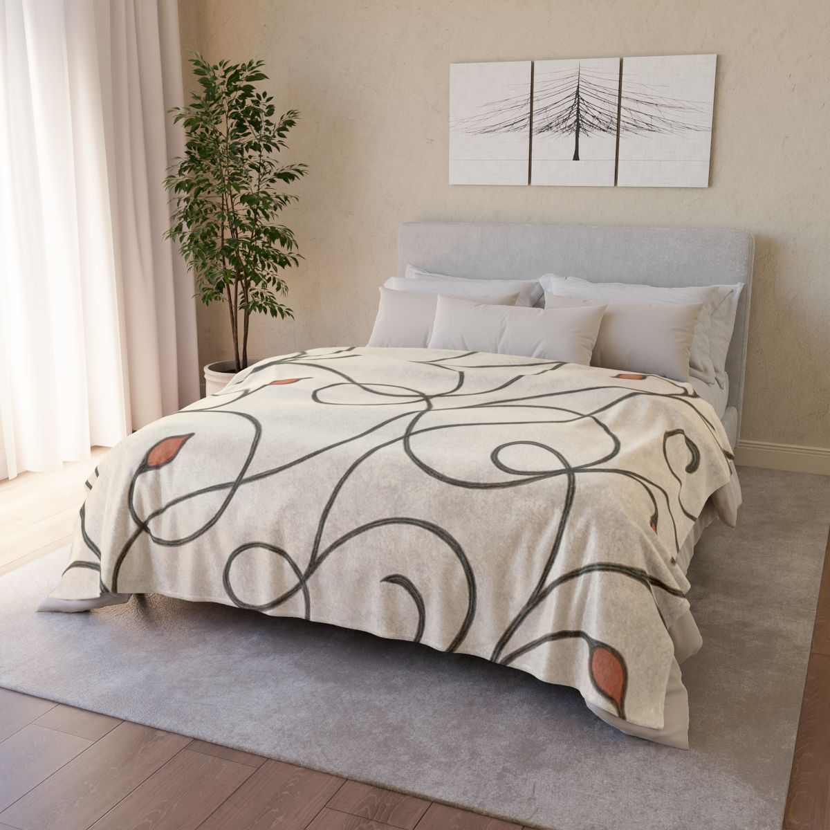 Vine Line Sonata unique gift blanketscustom blankets